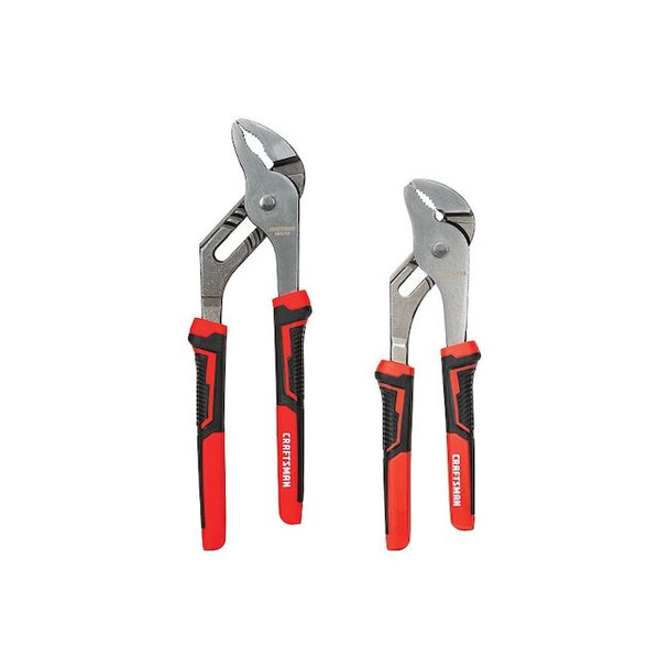 Craftsman Groove Joint Plier Set,Flat Jaw,10" L CMHT82547 Pack of 4