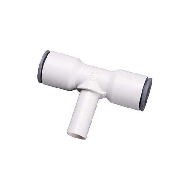 Parker Metric Plastic Push-to-Connect Fitting, Polymer, White 6388 10 00WP2