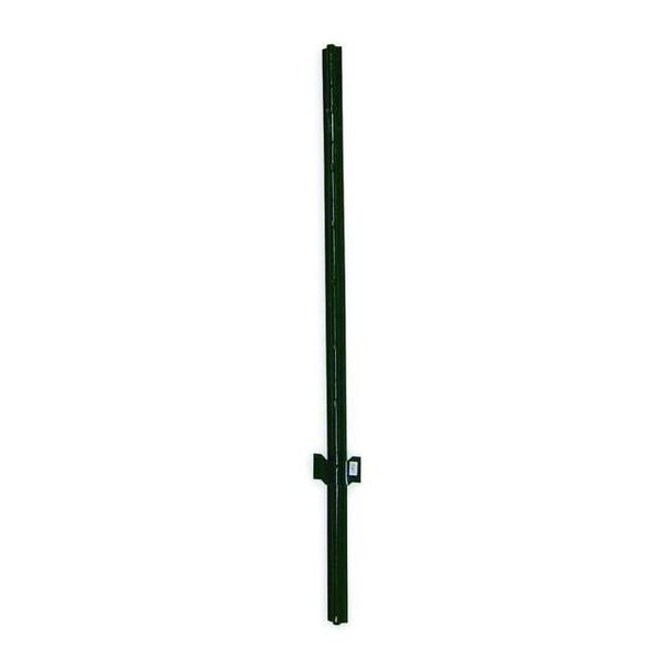 U-Channel Fence Post, 14 ga Gauge, 60 in H, 1 5/16 in Dia, 0.47 lb Wt/Ft.