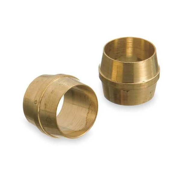 Weatherhead Ferrule, Brass, 1/4 in,PK10 1460X4