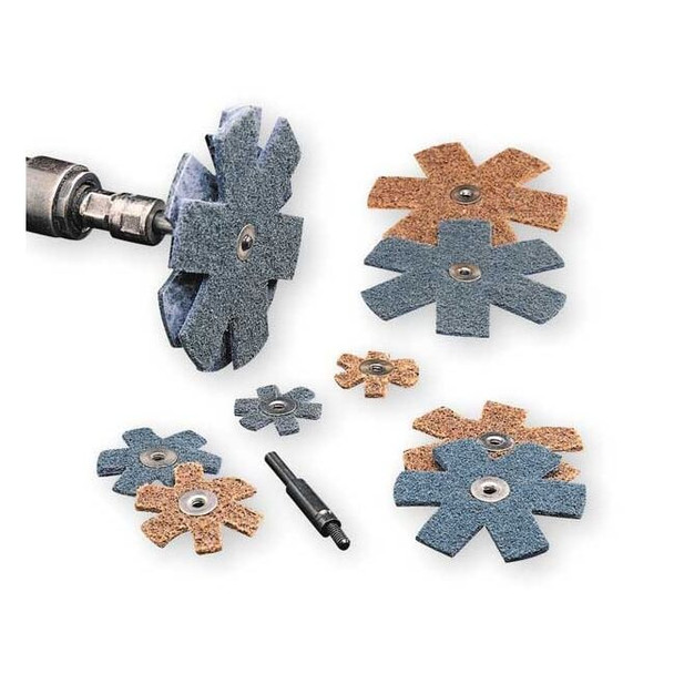 Scotch-Brite Abrasive Star, 2 in Dia, Very Fine 7000120970
