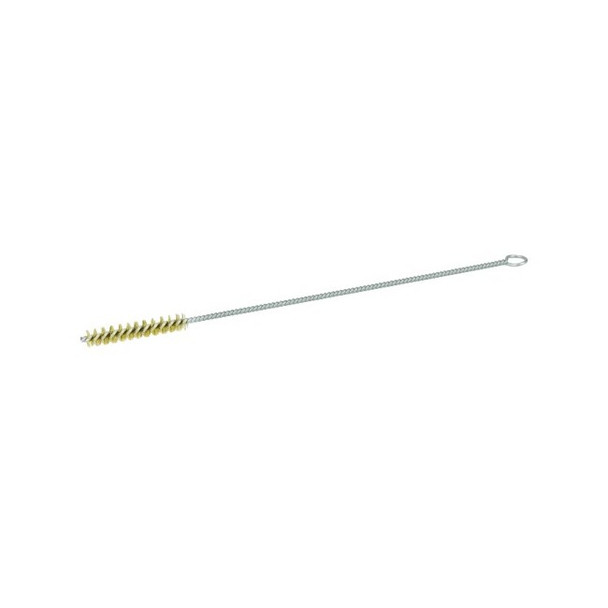 3/8" Hand Tube Brush, .004" Brass Wire Fill, 2" Brush Length Pack of 10