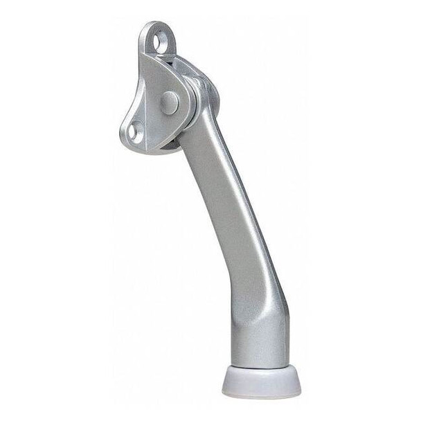 Lever Door Holder, Cast Zinc, Sliver, 1-55/64"H x 1-39/64"W