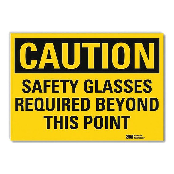 Lyle Safety Sign, 7 in W, 5 in H, Reflective Sheeting, Yellow U4-1649-RD_7X5