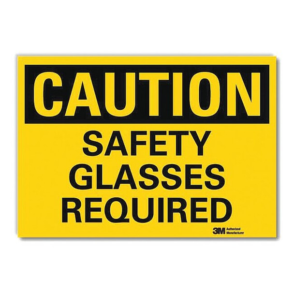 Lyle Safety Sign, 7 in W, 5 in H, Reflective Sheeting, Yellow U4-1648-RD_7X5