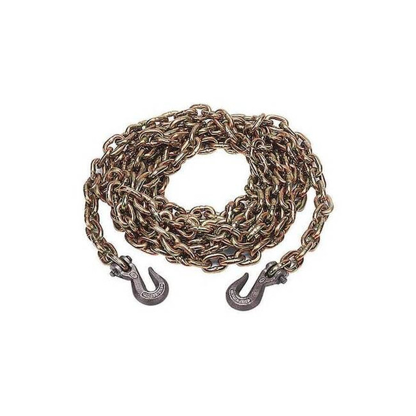 Kinedyne Grade,70 Chain,Grab Hooks,3/8"X20ft., 1003820BX Pack of 2