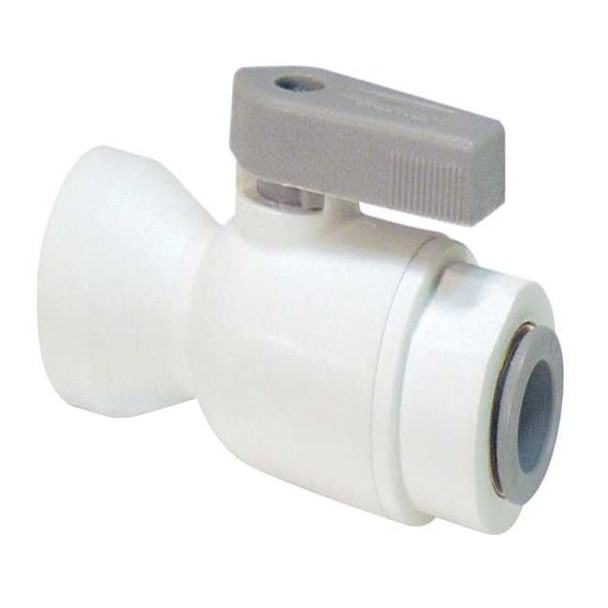 Parker 1/4" FNPT x Push Polypropylene Ball Valve Inline LFPP4VFC4