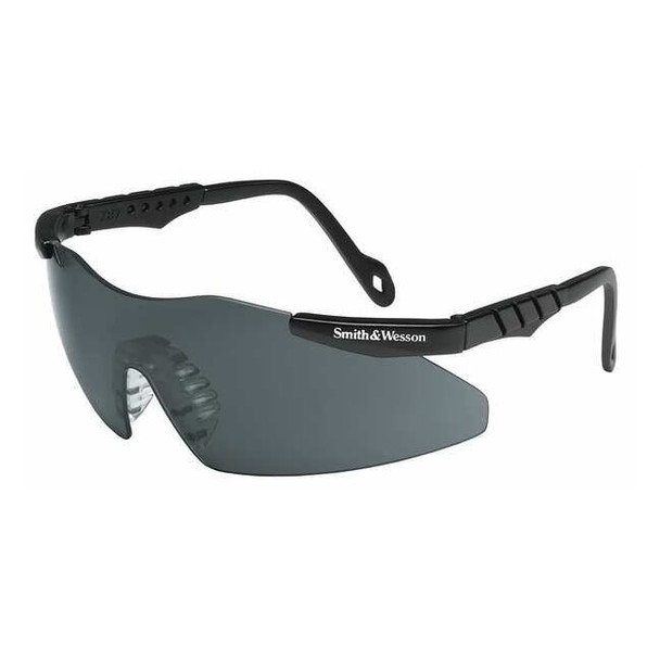 Magnum 3G Mini, Safety Glasses, Anti-Scratch, Gray Lens, Black Frame, Frameless