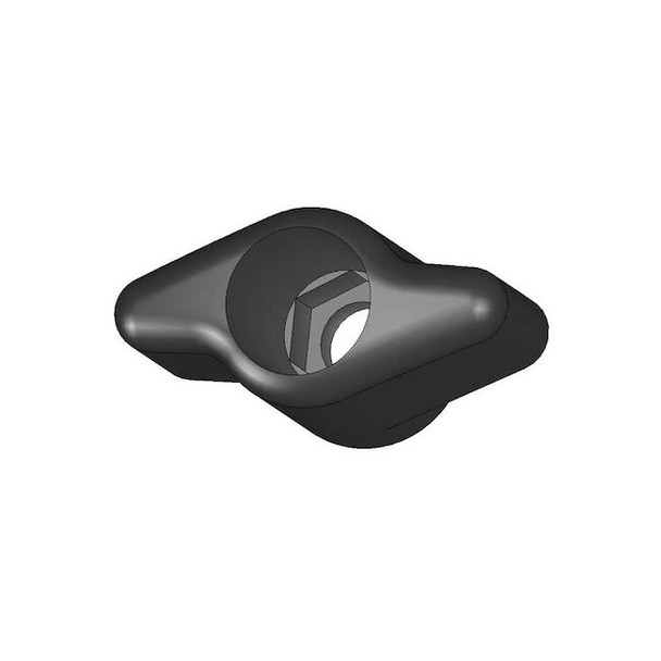 Snap Lock T Knob, No 10 Thread Size, 1-1/4" Dia., Thru Tap Pack of 10