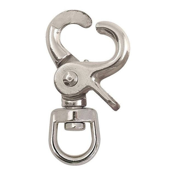 Lucky Line Trigger Snap, Zinc, 1/2 in Eye Dia 4FCH3 Pack of 2