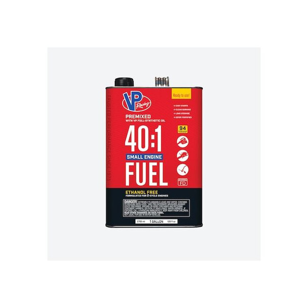 Vp Racing Fuel,2-Cycle,Red,1 gal,Can,40:1 6291 Pack of 4