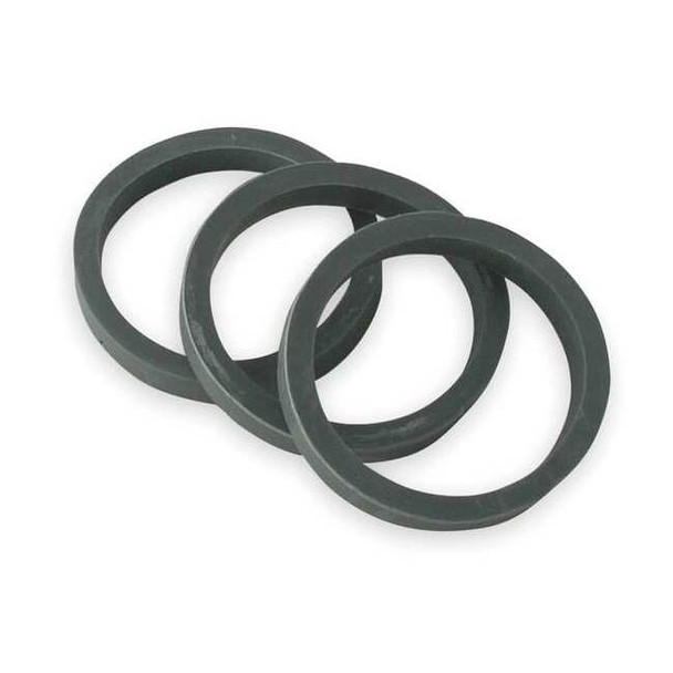 1-1/2" Dia, Rubber, Black/Rubber, Kitchen, Tailpiece, Washer