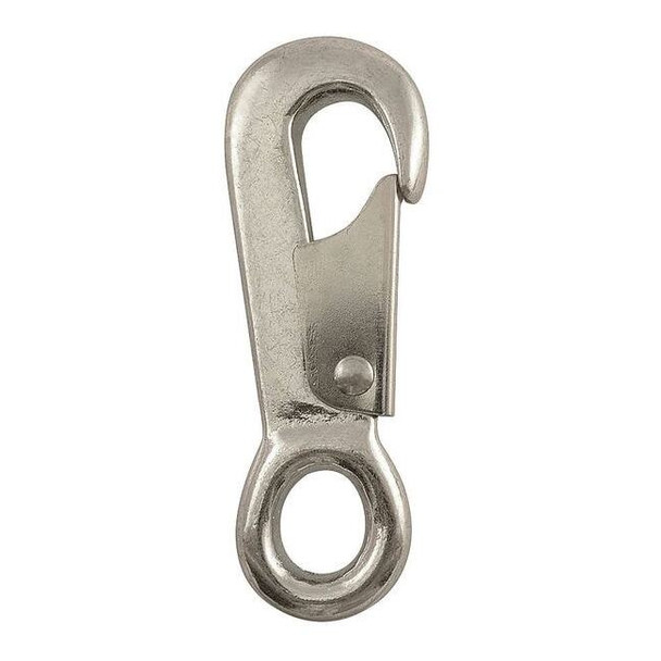 Lucky Line Spring Snap, Iron, 5/8 in Eye Dia 4GGU6 Pack of 5