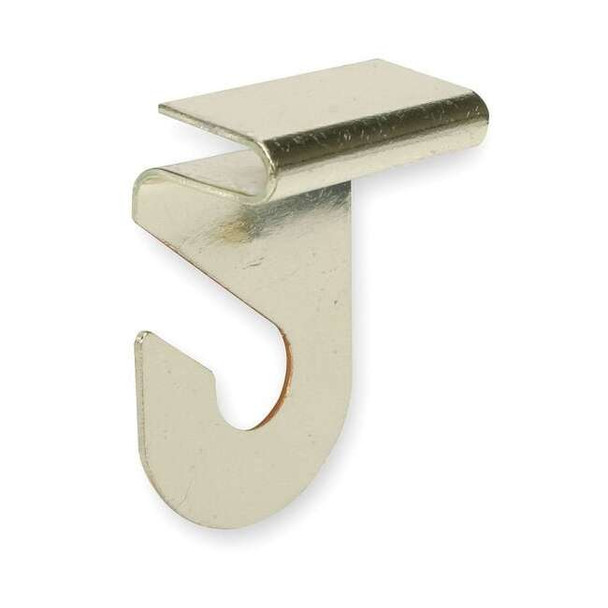 Manufacturer Varies Under-Shelf Hook,Brass,Steel,1/2in D,PK2 1RCJ9