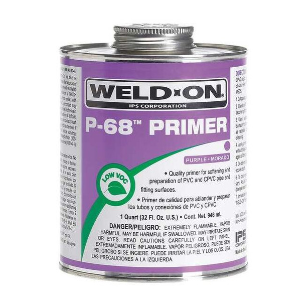 Weld-On P-68 Primer PVC/CPVC Pint 13992