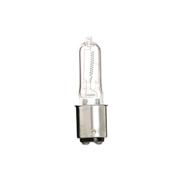 Bulb, Halogen, 75W, T4, Bayonet Double Contact Base, Single Ended Pack of 2