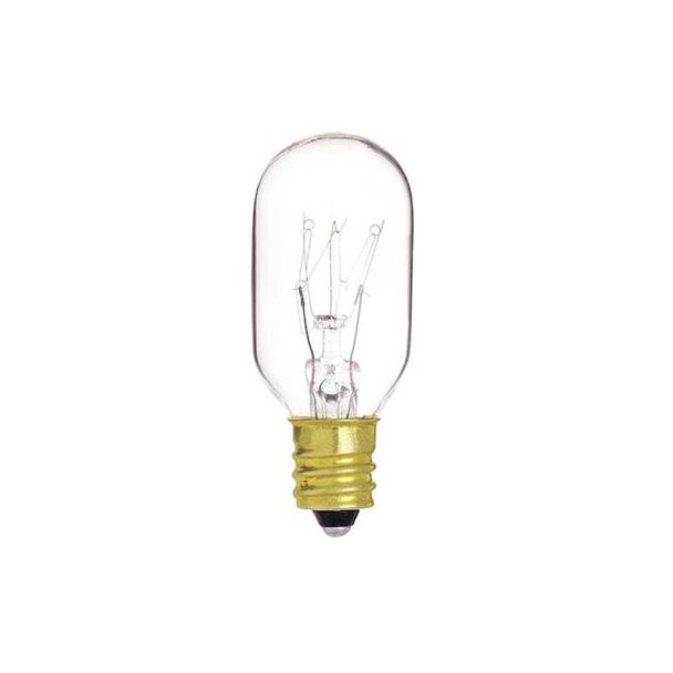 Bulb, Incandescent, 15W, T7, Candelabra Base, Sign & Indicator Pack of 9