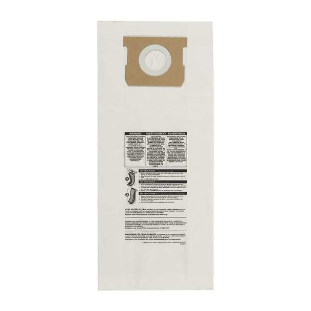 Shop-Vac Vacuum Bag, Paper,PK3 9193100