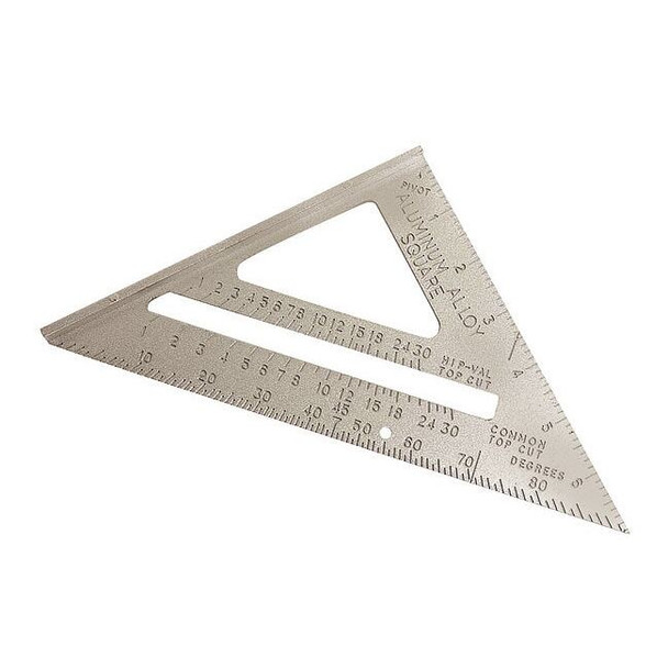 Westward Rafter Angle Square,7 In,Aluminum 4MRX4