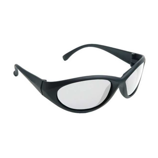 Cobalt, Safety Glasses, Uncoated, Smoke Lens, Black Frame, Full-Frame, Polarized