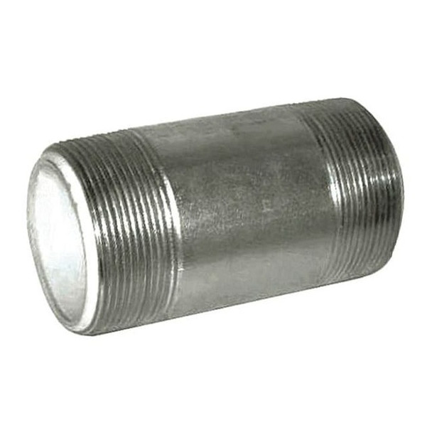 1-1/4" MNPT x 4" TBE Galvanized Steel Dielectric Nipple Sch 40