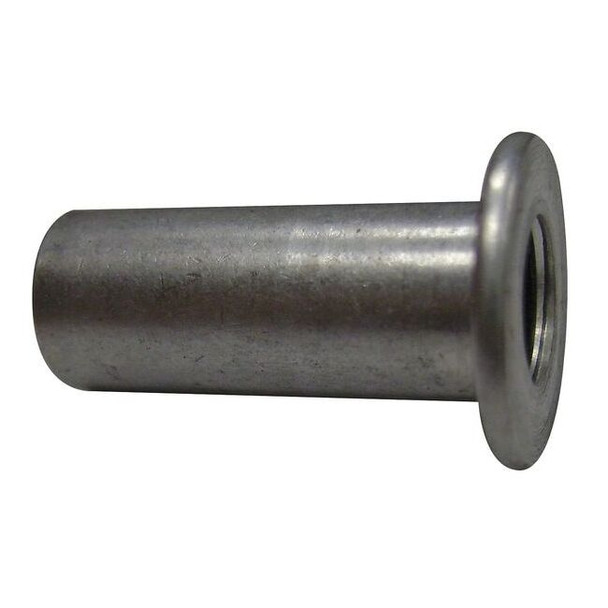 Rivet Nut, 3/8"-16 Thread Size, 0.781 in Flange Dia., 0.844 in L, Steel, 25 PK