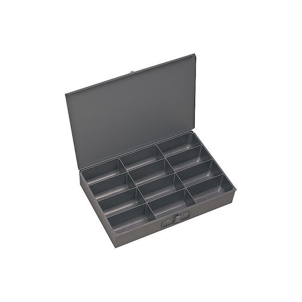 Large, 12 opening, compartment box for small parts storage Pack of 4