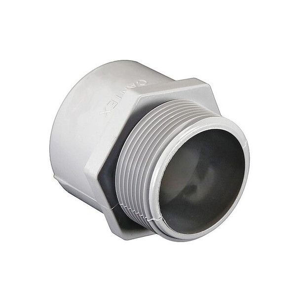 Conduit Fitting Adapter, 1-1/2 in, Threaded, PVC, PVC Coated Pack of 5