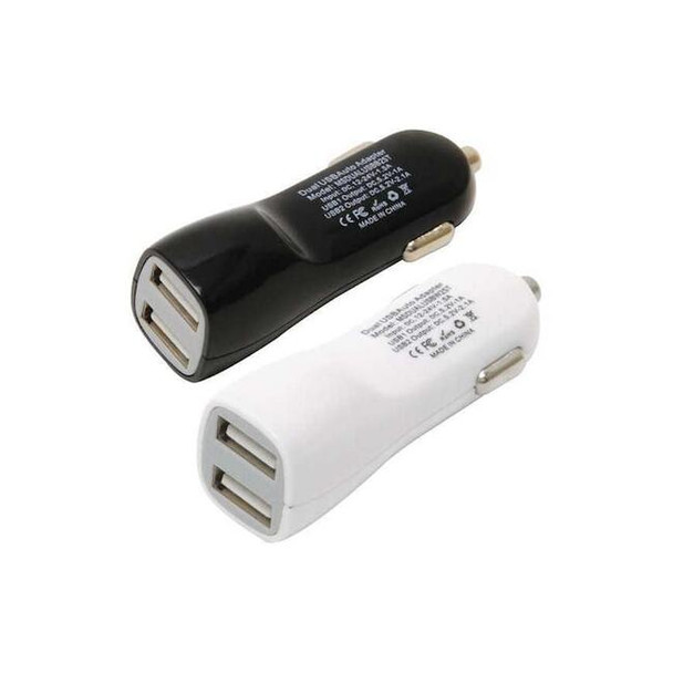 Mobilespec Dc USB Dual,Black/White MSDLUSBBW Pack of 20