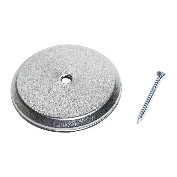 Oatey 4 Dia, Plastic, Chrome, High Impact, Cover Plate 34405