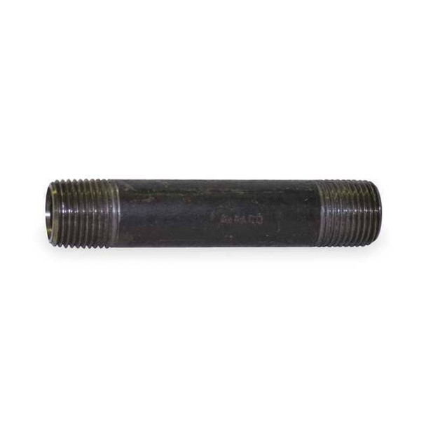 1/4" MNPT x MNPT Black Steel Black Pipe Nipple Schedule 80