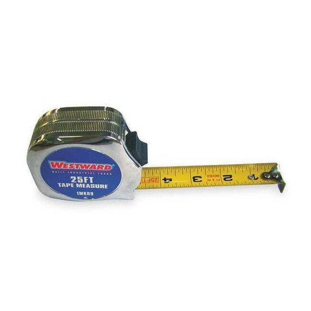 Westward 25 ft Tape Measure, 1 in Blade 1MKR9
