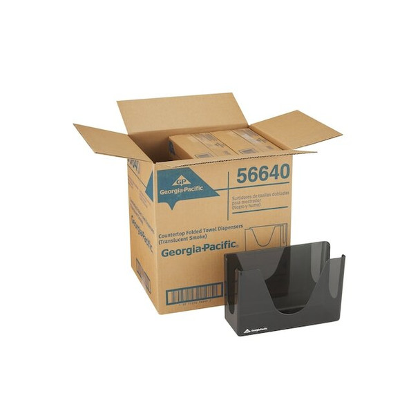 Dispenserosable Towel Combifold Cf/Mf, Smoke High Impact Plastic, Smoke