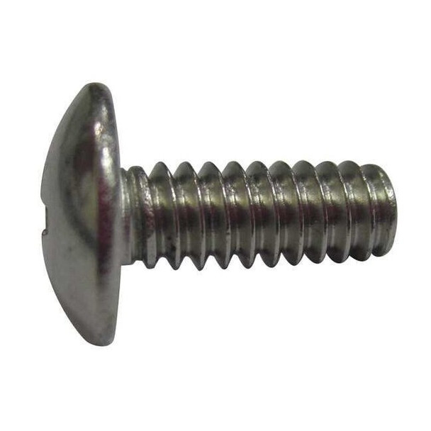 #6-32 x 1/2 in Phillips Truss Machine Screw, Plain 18-8 Stainless Steel, 100 PK