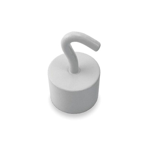 Manufacturer Varies Hook, White, Metal/Plastic, 1/2 in D 3DXZ3