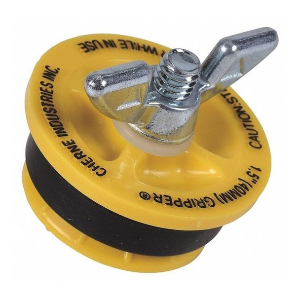 Cherne Pipe Plug,Wing Nut,1.75"H,1 1/2"Pipe 270210