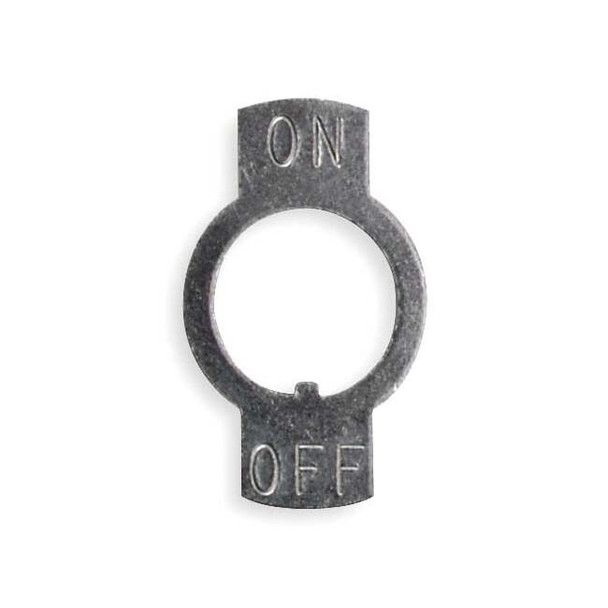 Carling Technologies Toggle Switch Legend Plate,On/Off,PK25 Y01