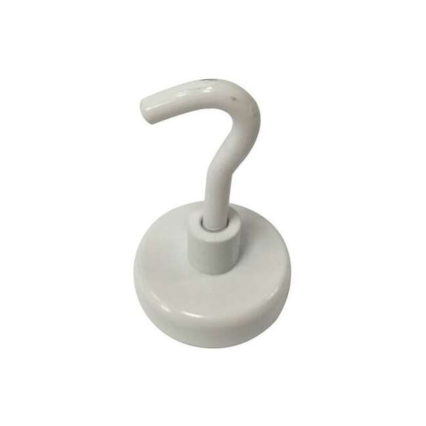 Manufacturer Varies Hook,White,Metal,1/4 in D,1 5/16 in H 3DXY6 Pack of 2