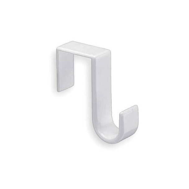Manufacturer Varies Wardrobe Hook,White,Plastic,1 1/4 in D  1RCF8 Pack of 3