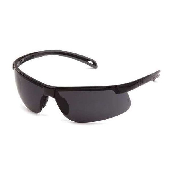 Ever-Lite(R), Safety Glasses, Anti-Scratch, Gray Lens, Black Frame, Half-Frame