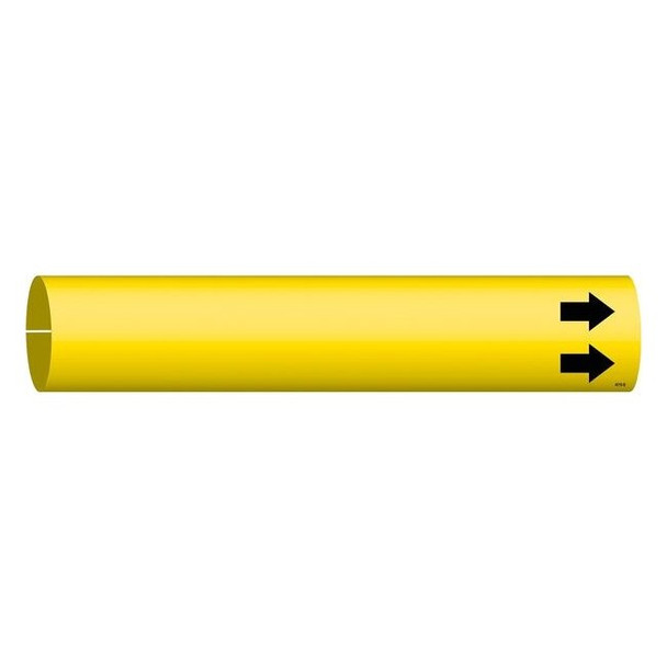 Brady Pipe Marker,(Blank),Yel,1-1/2 to2-3/8 In 4010-B