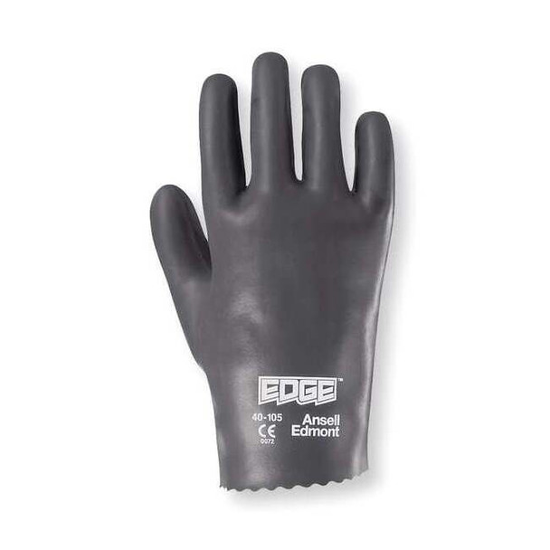 Edge Nitrile Coated Gloves, Full Coverage, Gray, L, PR 40-105