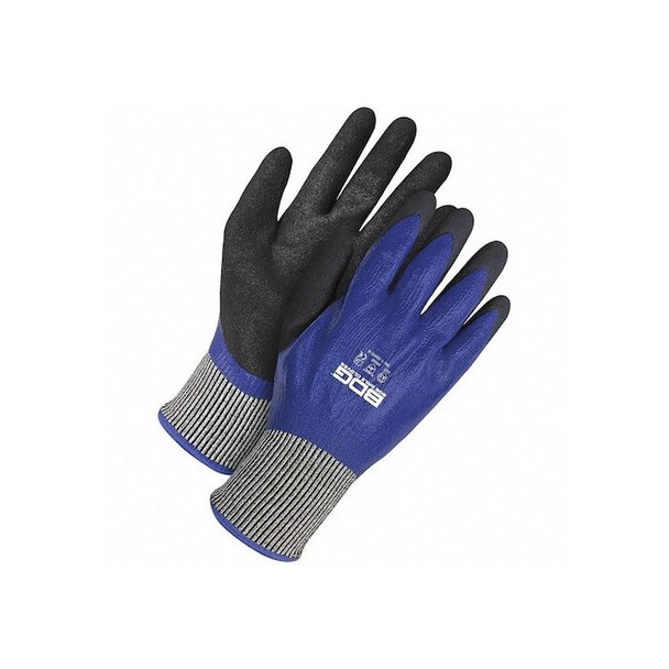Cut-Resistant Coated Gloves, Cut Level A3 ,Nitrile ,Sandy ,L 1 PR Pack of 12