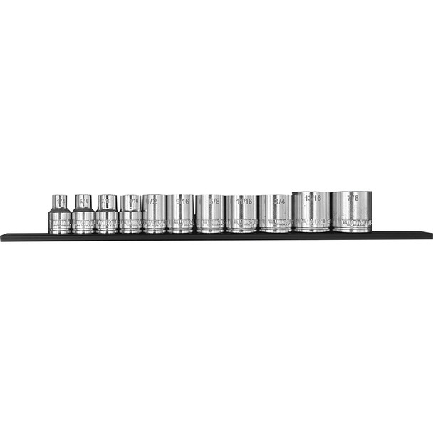 12 PC. 3/8'' DR. METRIC SOCKET SET W/ 12" BLUE MAGRAIL - SMS600 SUBSET S600