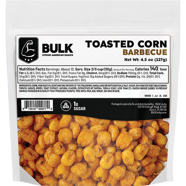 Crunchy and light in bite Toasted Corn MDC-BBQTC-12