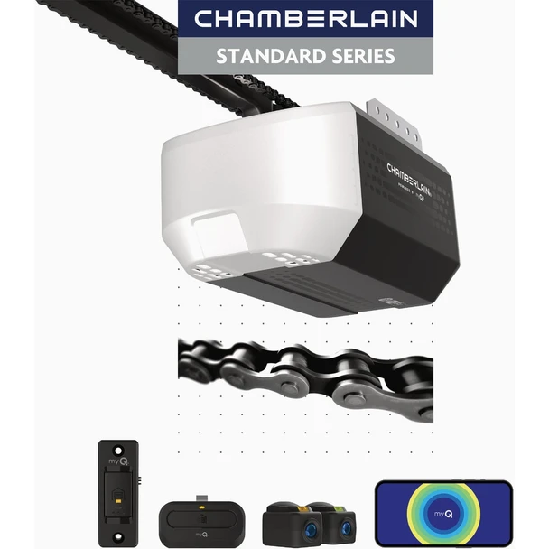 Chamberlain C1000 1/2 HP Chain Drive Smart Garage Door Opener C1000