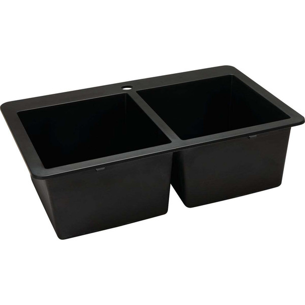 Stylebuilt 33 In. x 22 In. x 10 In. Granite/Composite Kitchen Sink LB3322H