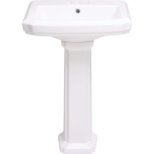 Common Goods Grove White Pedestal Sink FH-10