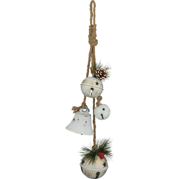 Regal Art & Gift Antique White Ornament Bell 13998