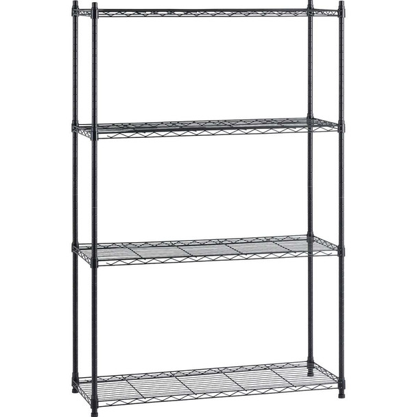 Muscle Rack 36 In. x 14 In. x 54 In. 4-Tier Black Wire Shelving Unit WS361454-4B